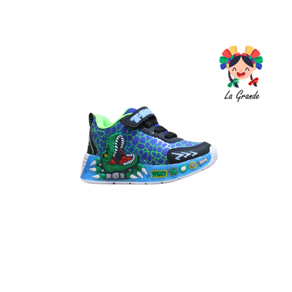 500 Rex ON KIDS Rey Ngo Vde Tenis Casual con Luz Led para Niño