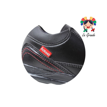 451 ADRIANO GIANETTI Negro Sintético Zapato Escolar para Joven