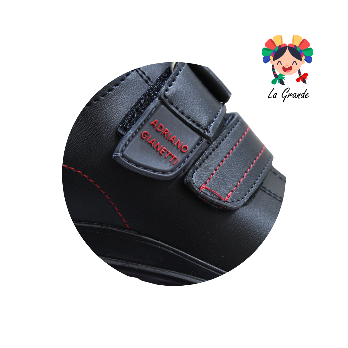 452 ADRIANO GIANETTI Negro Sint Zapato para Caballero