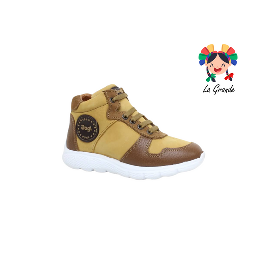 4538 DOGI Miel Canela Tenis tipo Bota para Niño
