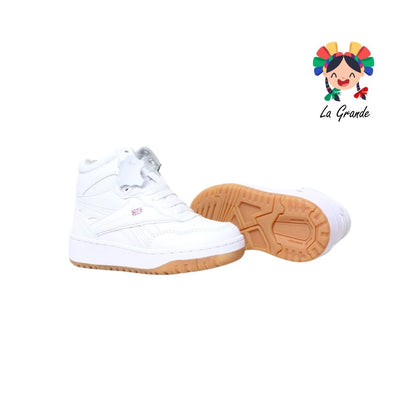 453 APT Blanco Ambar Piel Tenis Escolar para Niña, Niño y Caballero