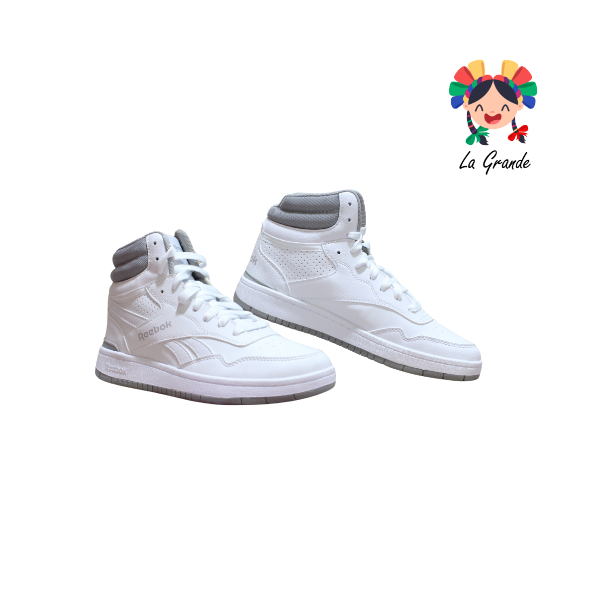 BB 1000 Mid RBK Blanco Tenis Casual Importado Original para Dama y Joven