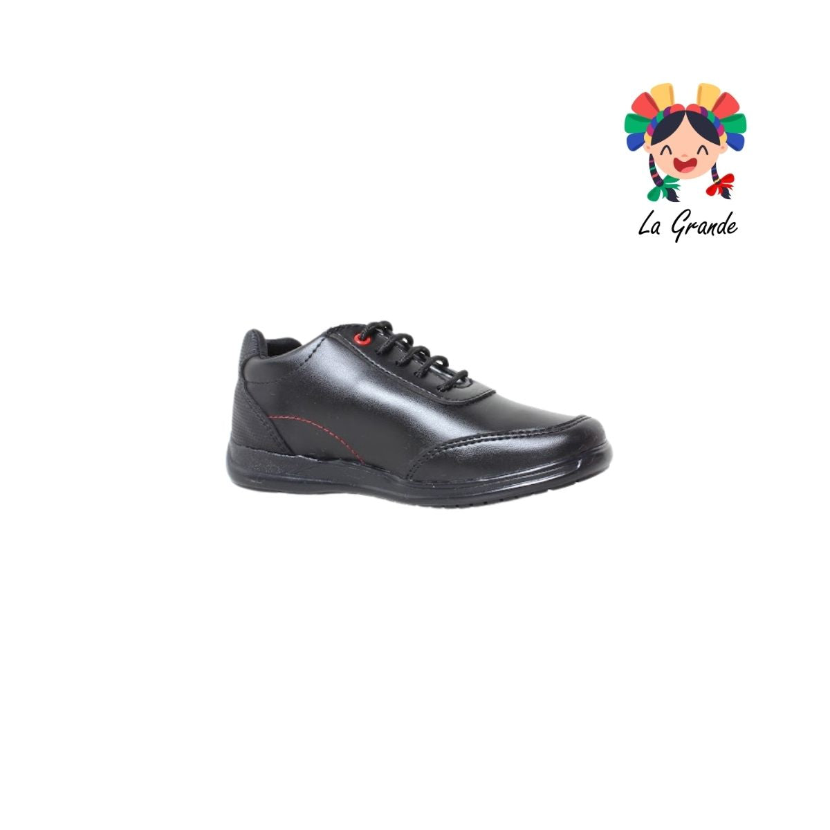 457 ADRIANO GIANETTI Negro Sintético Zapato Escolar para Niño