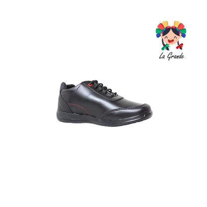 457 ADRIANO GIANETTI Negro Sintético Zapato Escolar para Niño