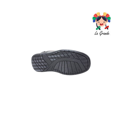 457 ADRIANO GIANETTI Negro Sintético Zapato Escolar para Niño