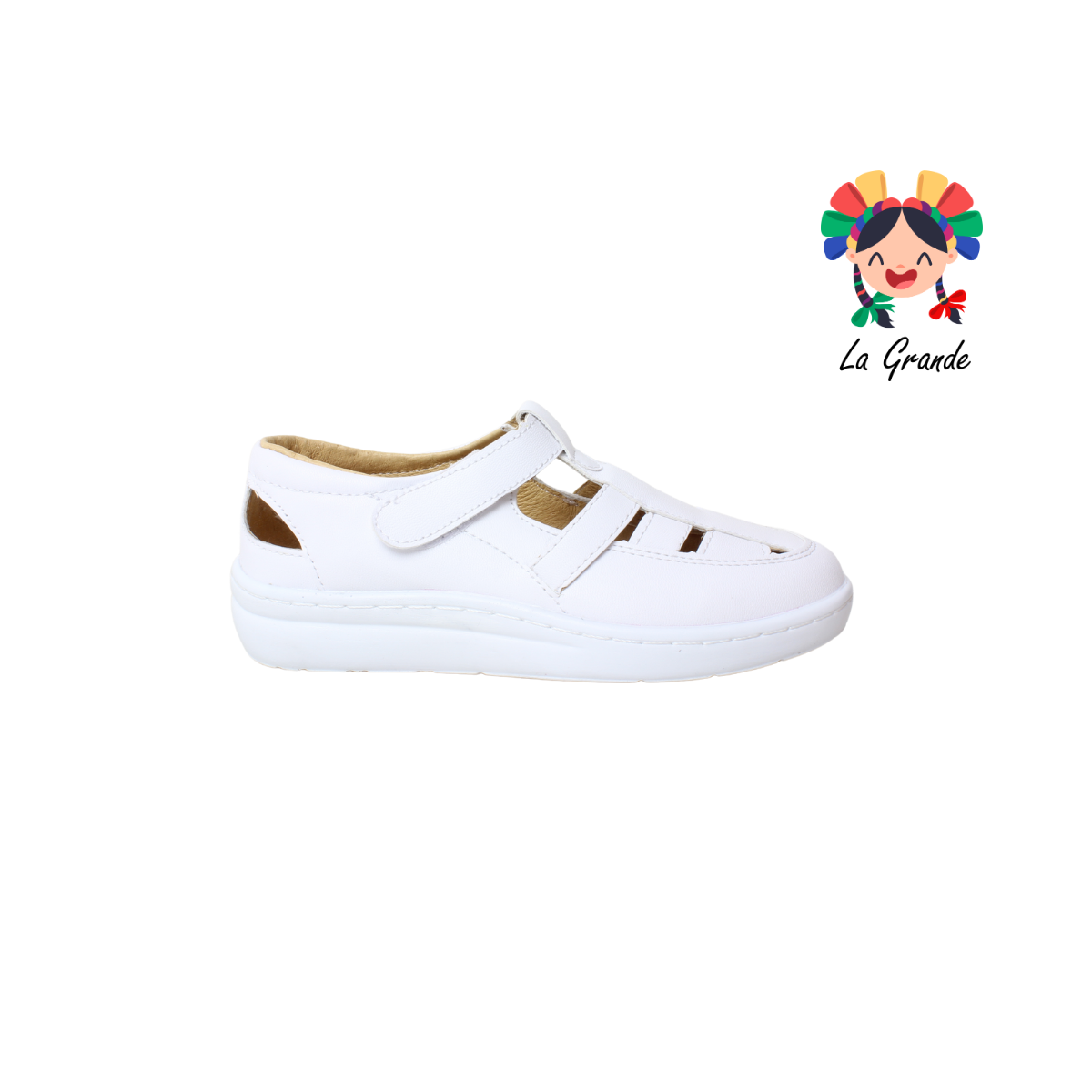 4580 BON WILD Blanco Flother Huarache Casual para Dama