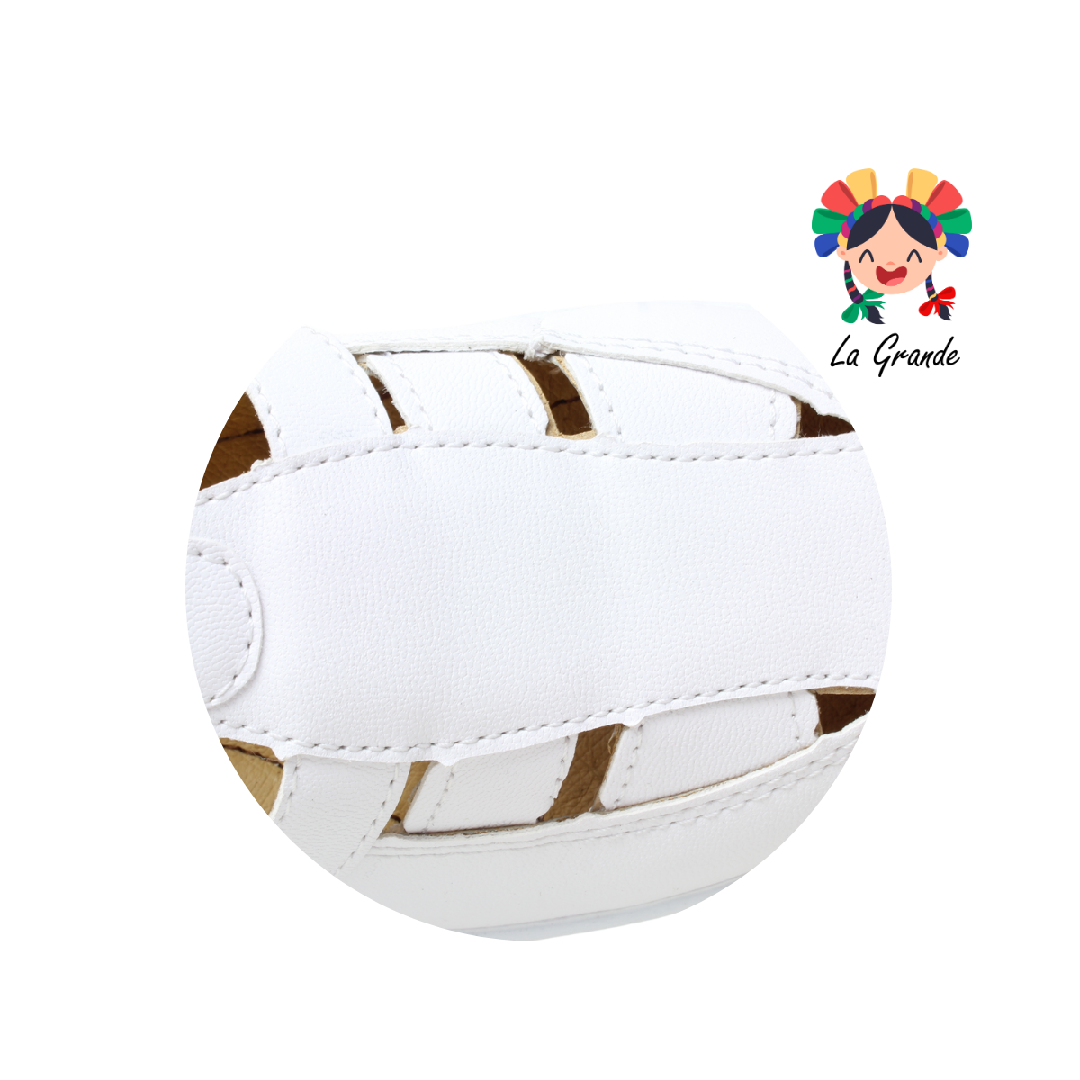 4580 BON WILD Blanco Flother Huarache Casual para Dama