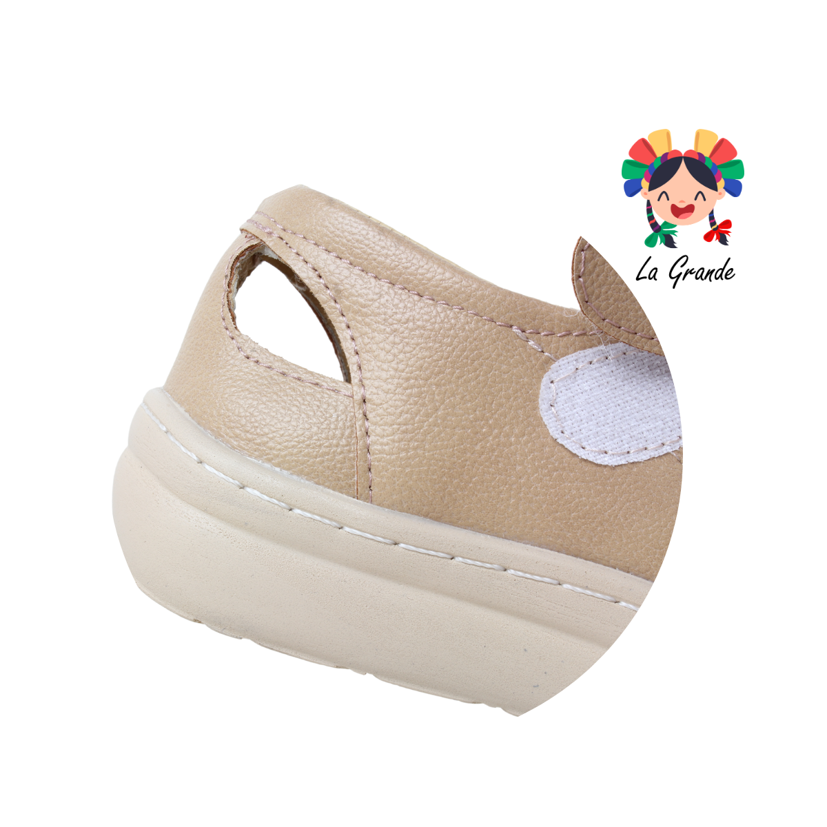 4580 BON WILD Latte Flother Huarache Casual para Dama