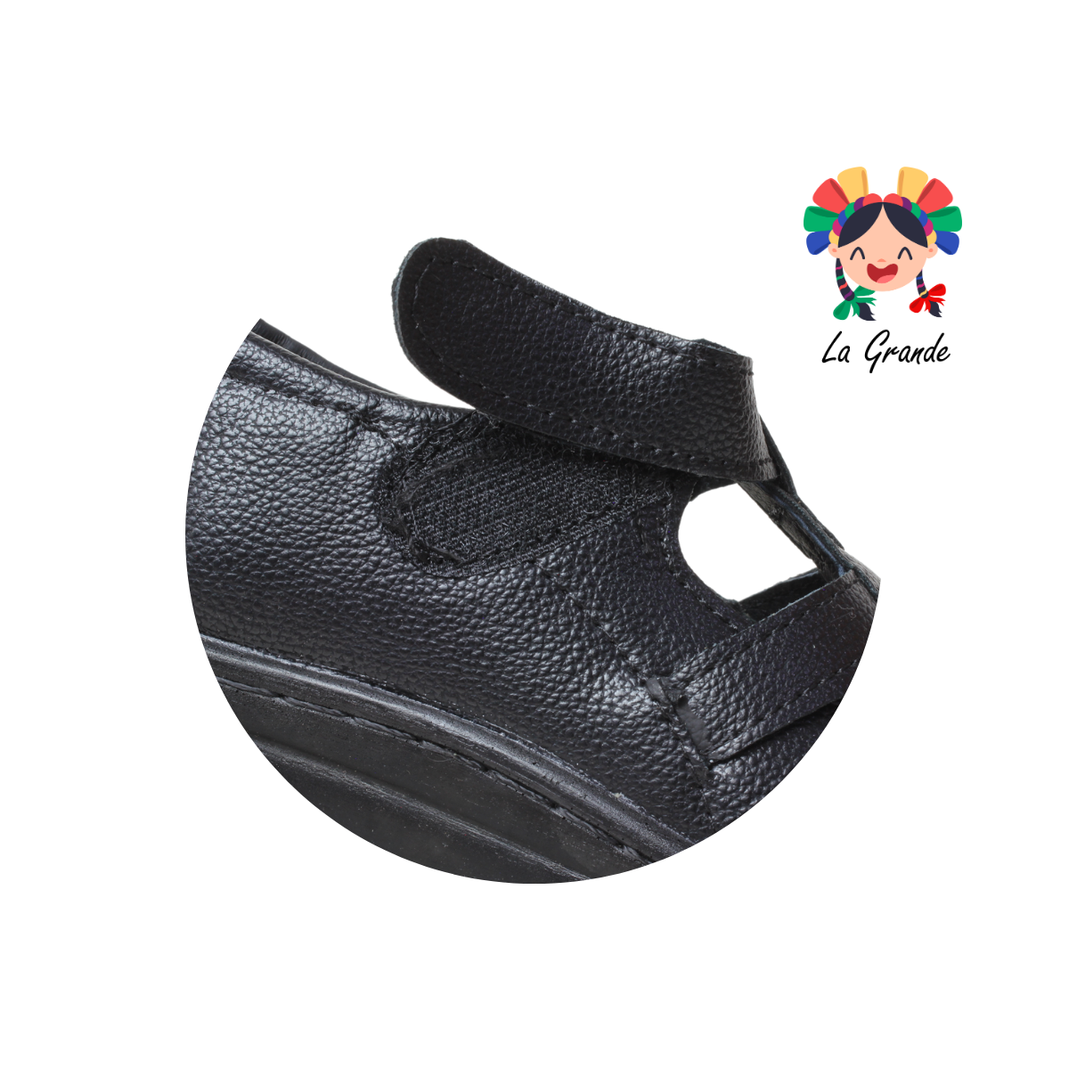 4580 BON WILD Negro Flother Huarache Casual para Dama