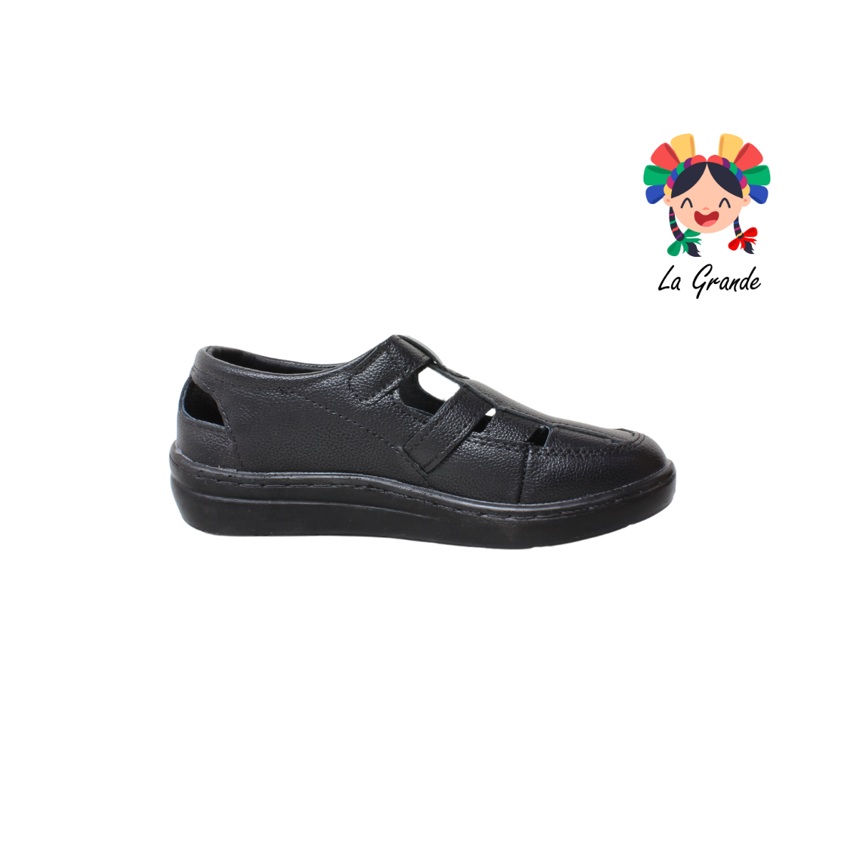 4580 BON WILD Negro Flother Huarache Casual para Dama