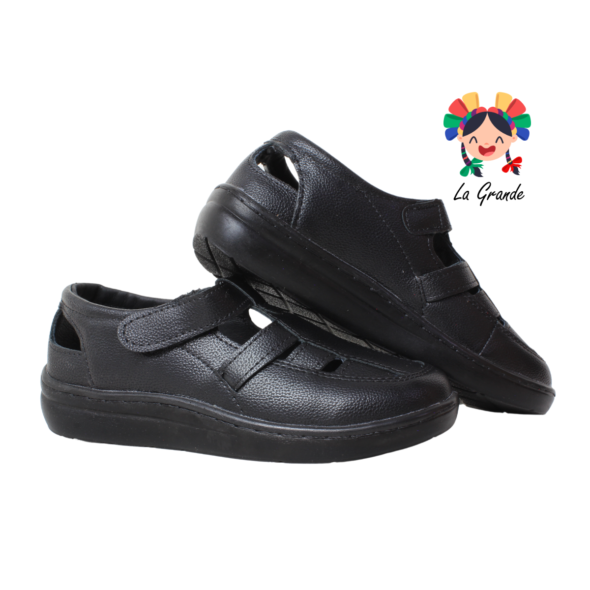4580 BON WILD Negro Flother Huarache Casual para Dama