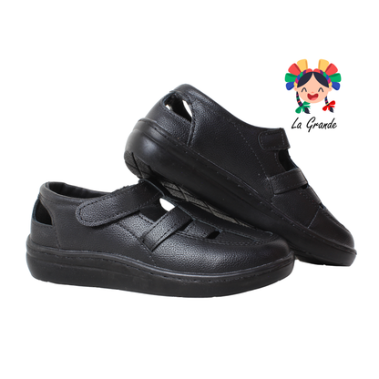 4580 BON WILD Negro Flother Huarache Casual para Dama