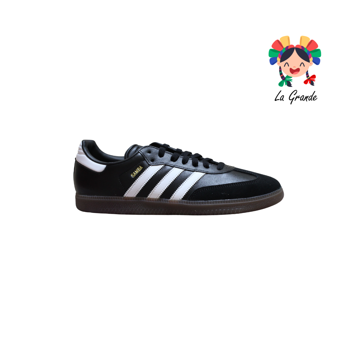 SAMBA ADD Negro Blanco Gamuza Tenis Casual Importado Original Para Caballero