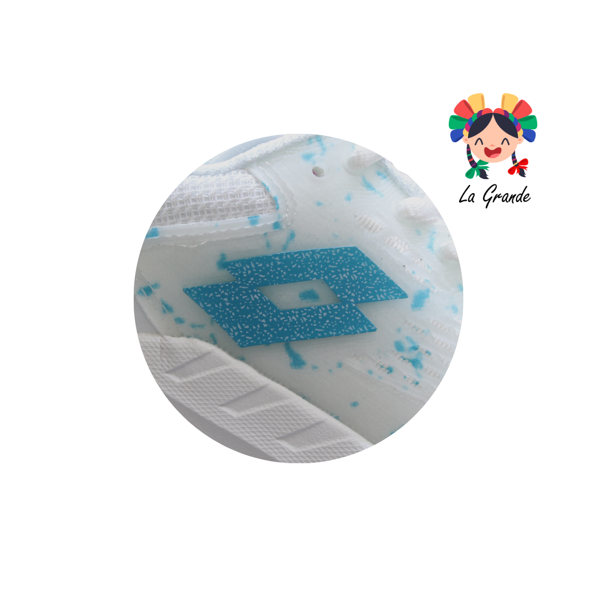 9H549184 LOTTO Blanco Menta Tenis Casual para Dama