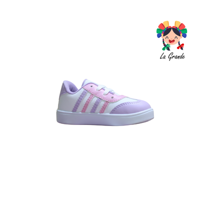 28037 PEKE KIDS Lila Rosa Sint Tenis Casual para Bebé y Niña