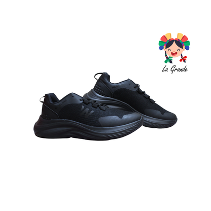 S15 NEW LINE Negro Negro Tenis Deportivo Dama, Joven y Caballero