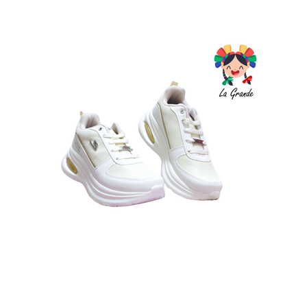 860 SPEIS10 Crema Oro Tenis Deportivo con Válvula para Dama