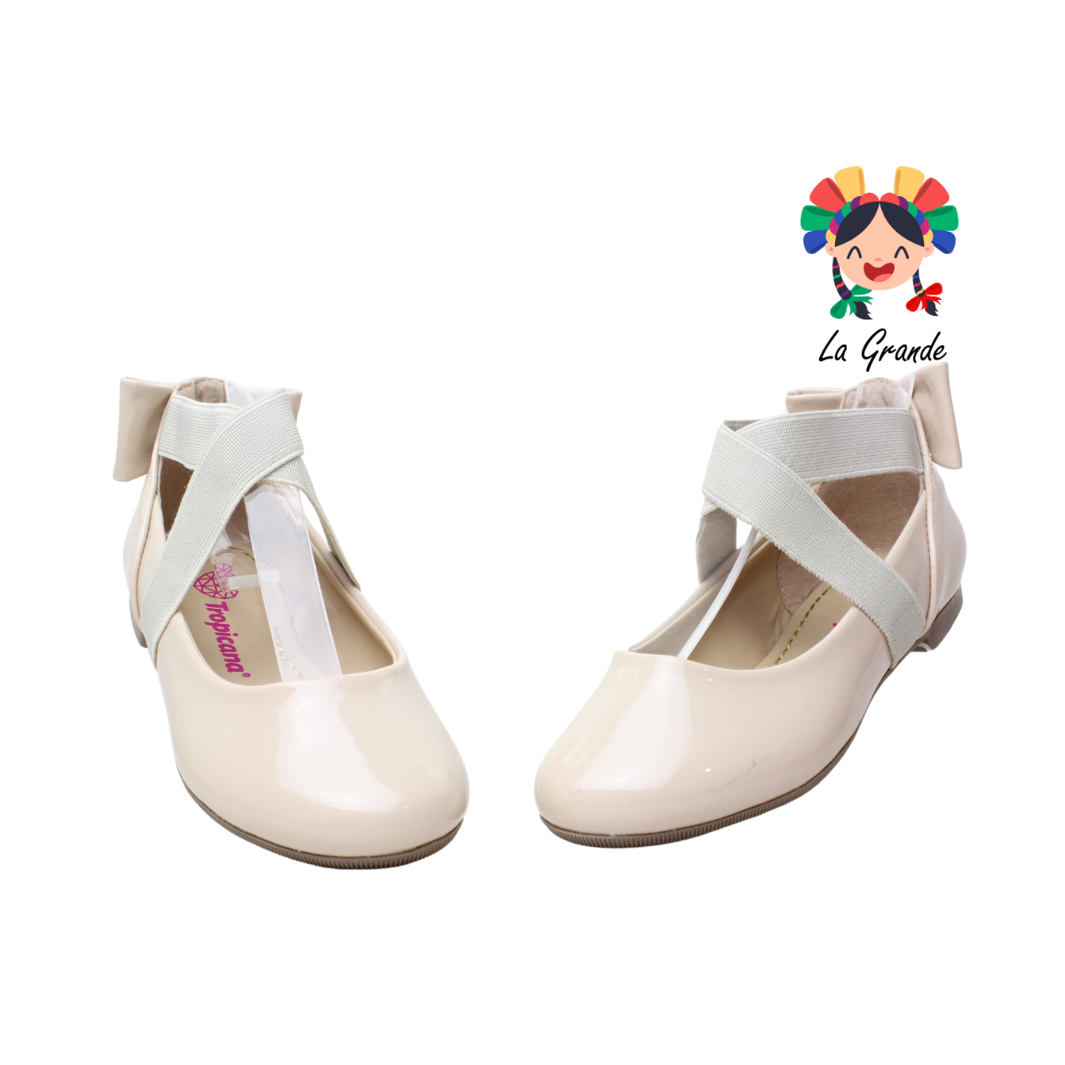46028 TROPICANA Rosa Taiga Charol Balerina para Niña