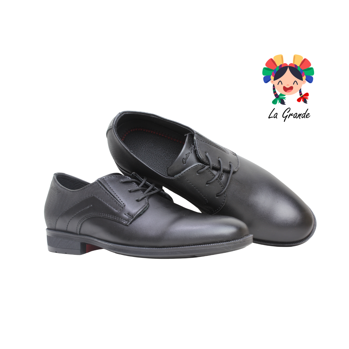 4615 CUSTOM Negro Atanado Zapato Casual para Caballero
