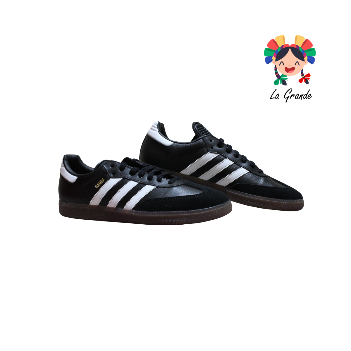 SAMBA ADD Negro Blanco Gamuza Tenis Casual Importado Original Para Caballero