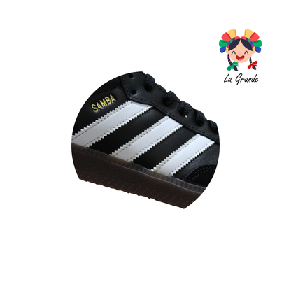 SAMBA ADD Negro Blanco Gamuza Tenis Casual Importado Original Para Caballero