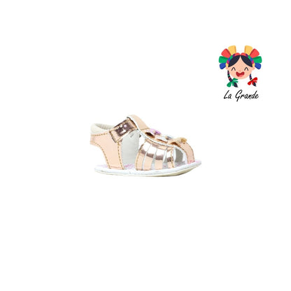 466 KIKES Cobre Charol Huarache para Bebé