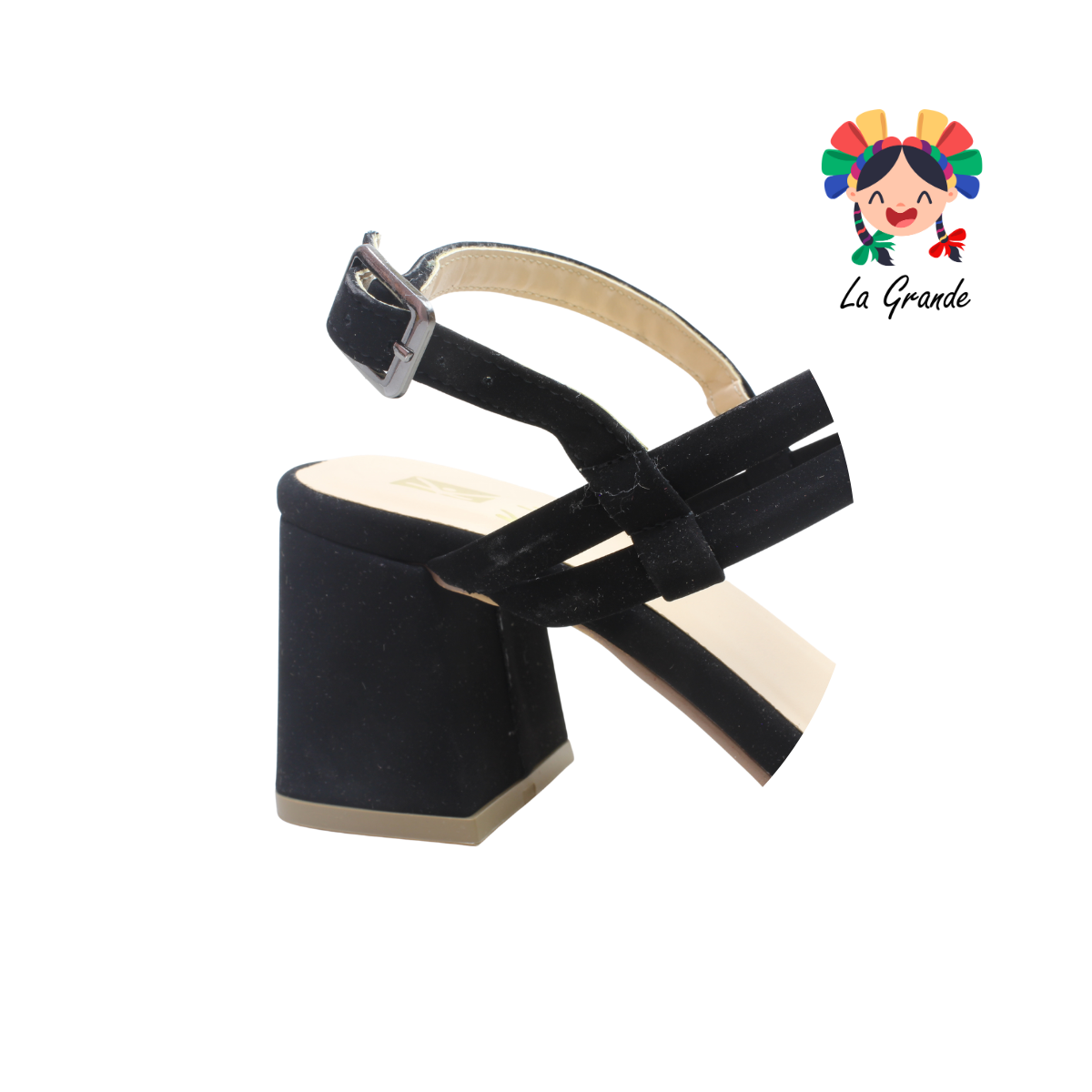 1171 KAROLINE Negro Nobuck Zapatilla Casual para Dama