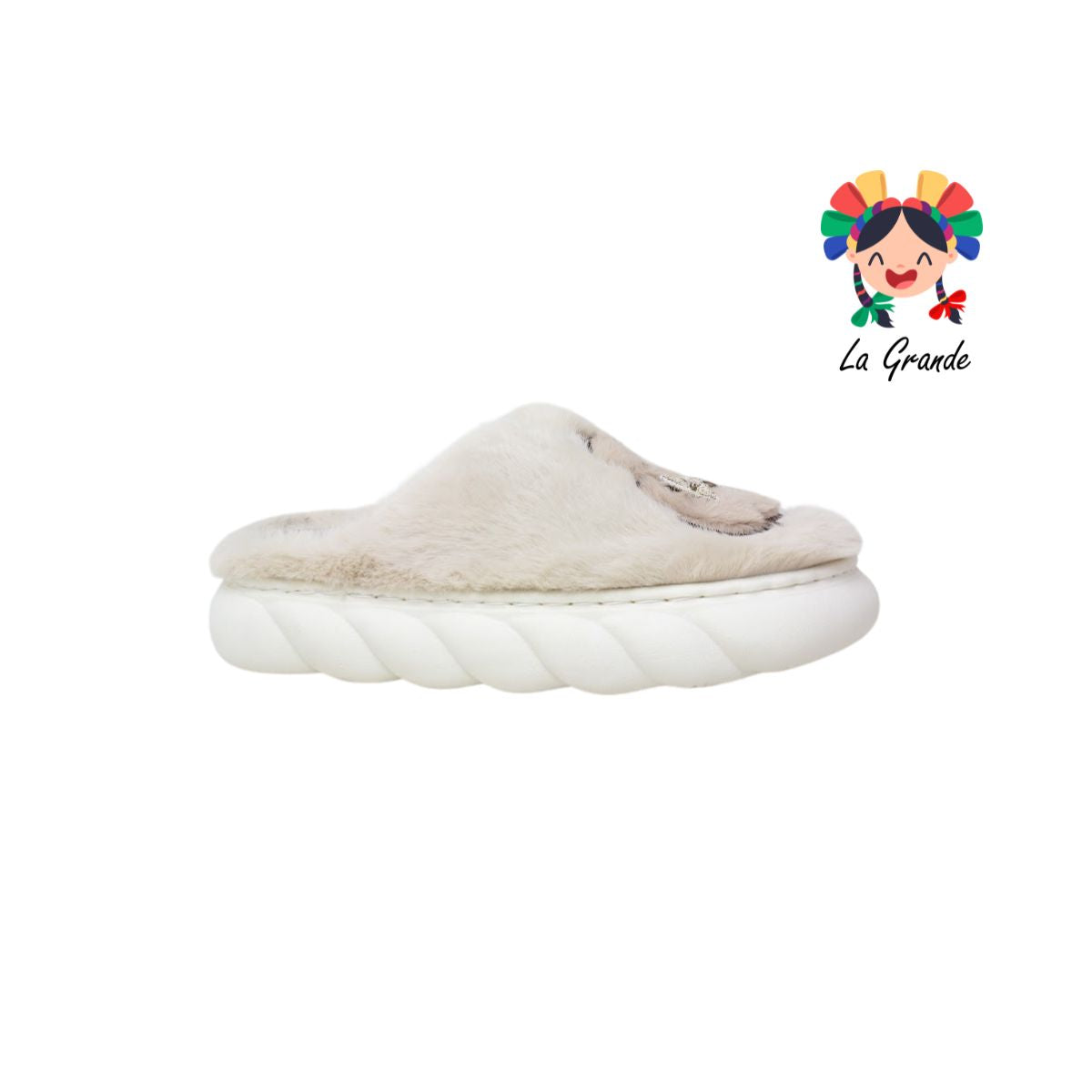701155 MT Multicolor Capibara Pantufla Afelpada para Dama y Joven y Caballero