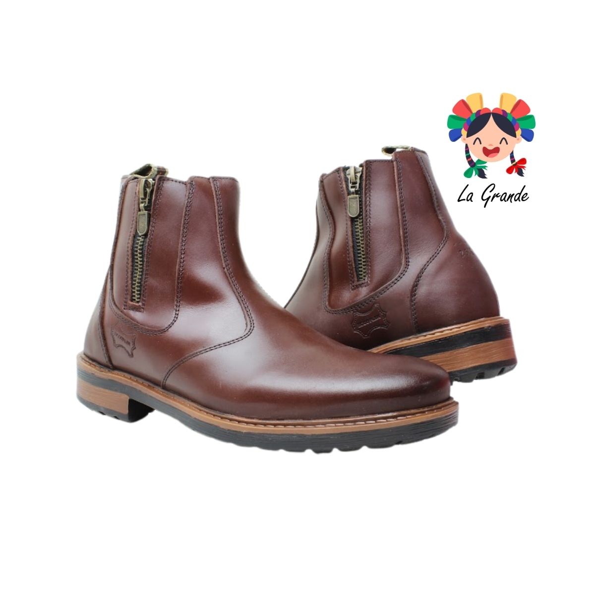 4700 ECCOFLEX Shedron Piel Bota para Caballero