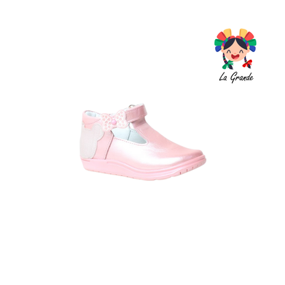 470 WIZZYZ Rosa Nacarado Piel Zapato Casual para Niña