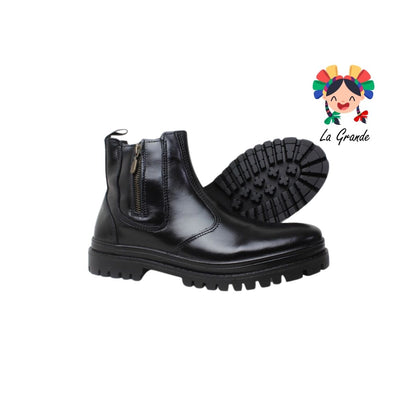 4780 ECCOFLEX Negro Piel Bota para Caballero
