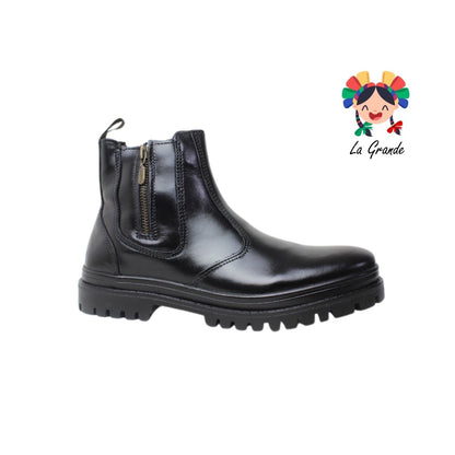 4780 ECCOFLEX Negro Piel Bota para Caballero