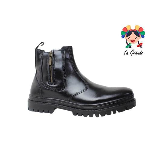 4780 ECCOFLEX Negro Piel Bota para Caballero