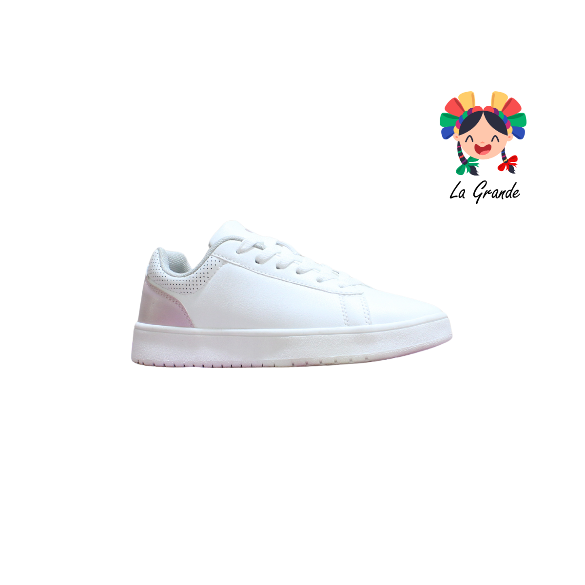 1043038 CHARLY Blanco Rosa Casual para Dama