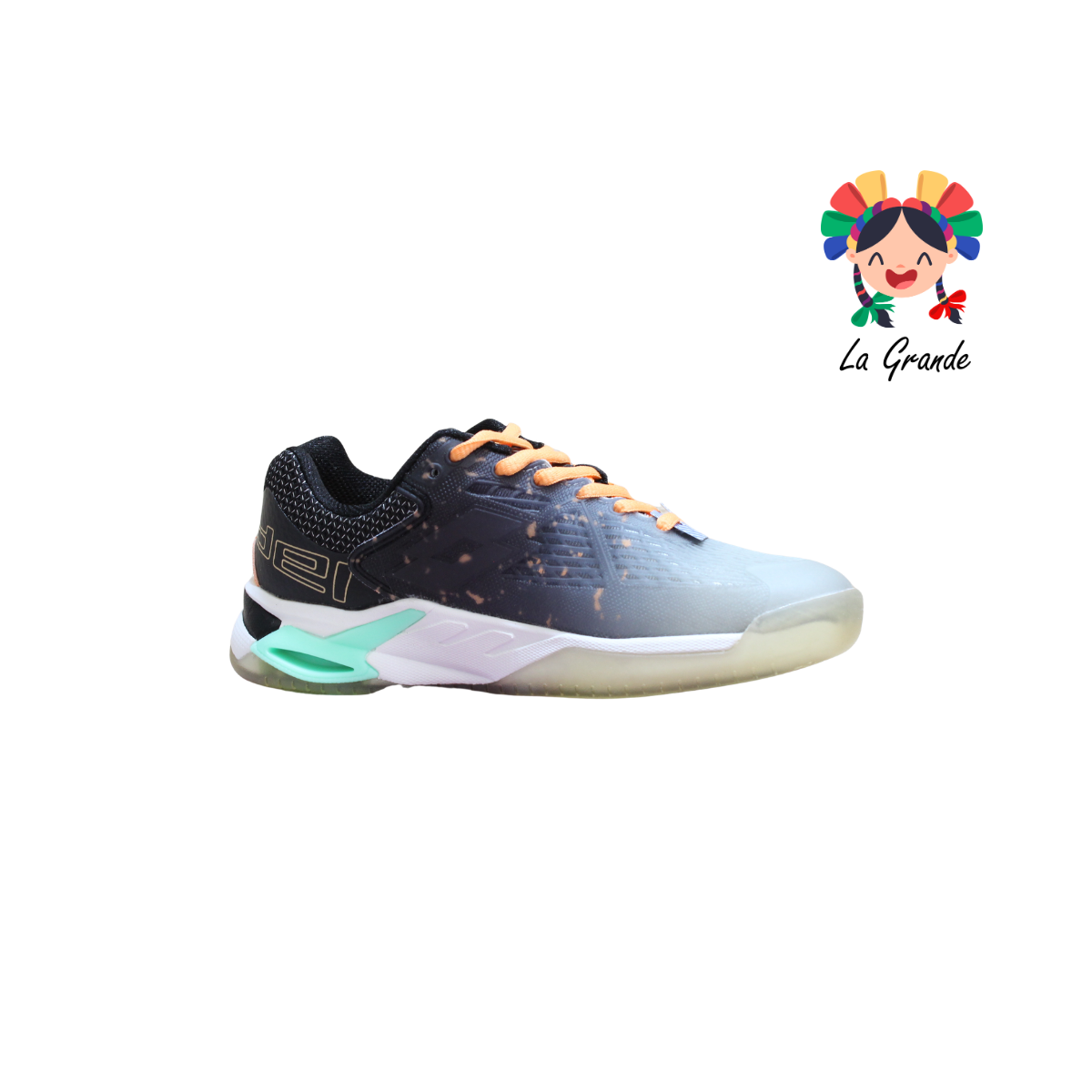 9H549012 LOTTO Gris Verde Tenis Casual para Dama