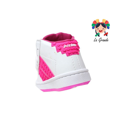 480 PICHUS Blanco Fiusha Sintético Tenis Casual para Niña