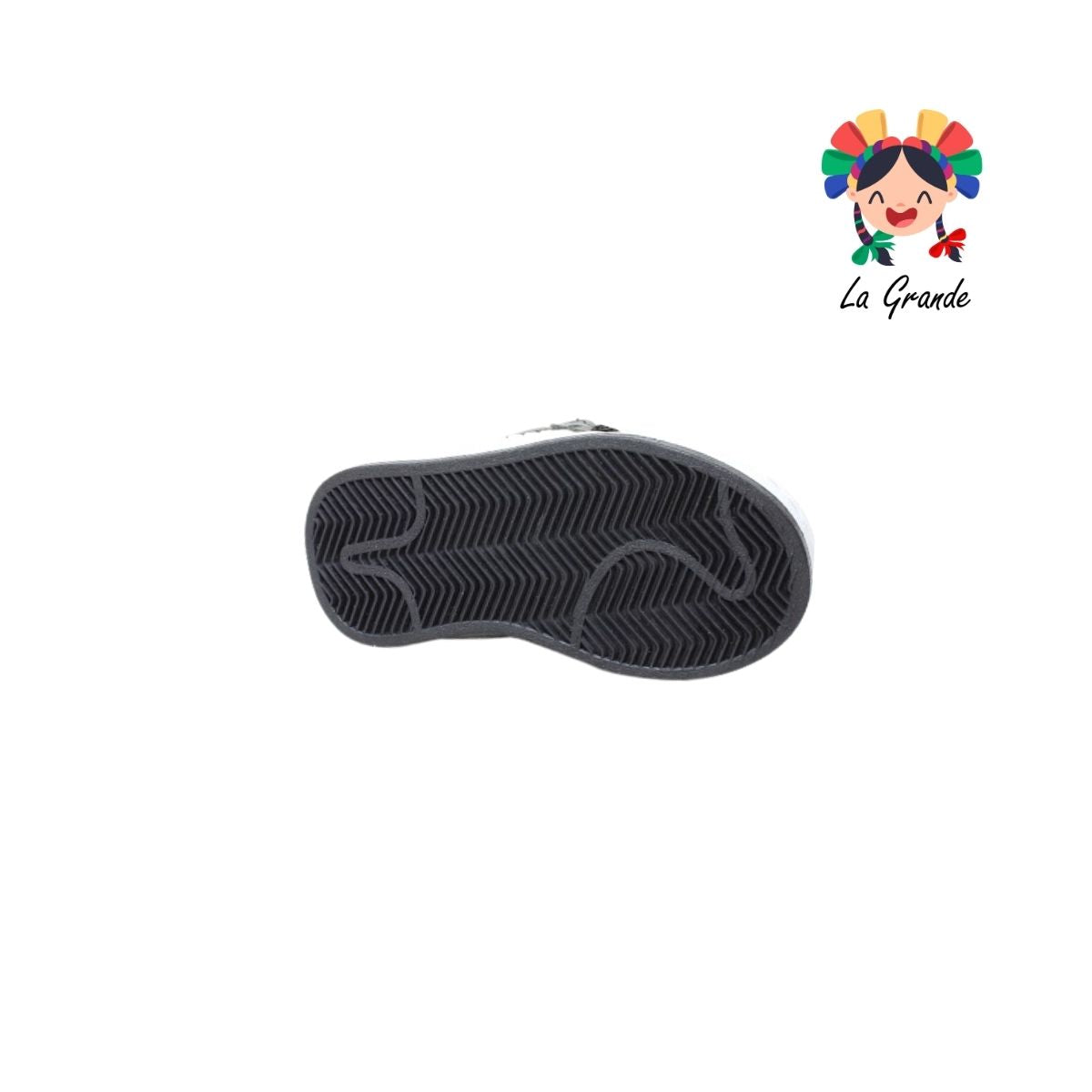380 PICHUS Negro Blanco Sint Tenis Casual para Niña y Niño