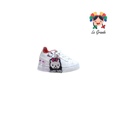 V-050 VANNI CLUB Blanco Rojo  Tenis Casual para Bebé y Niña