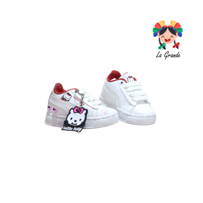 V-050 VANNI CLUB Blanco Rojo  Tenis Casual para Bebé y Niña