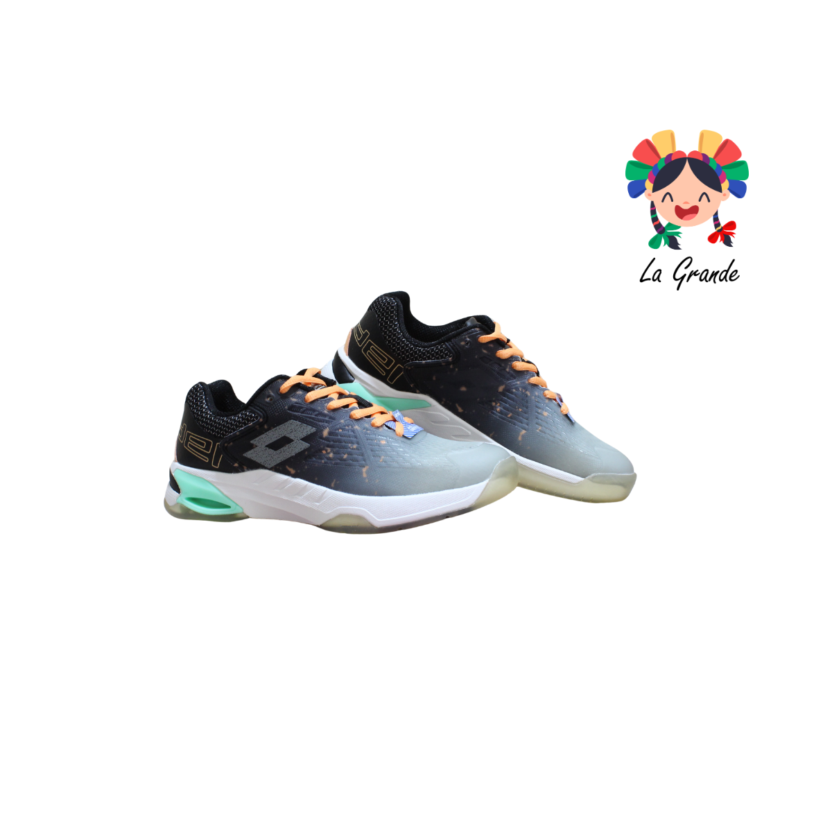 9H549012 LOTTO Gris Verde Tenis Casual para Dama