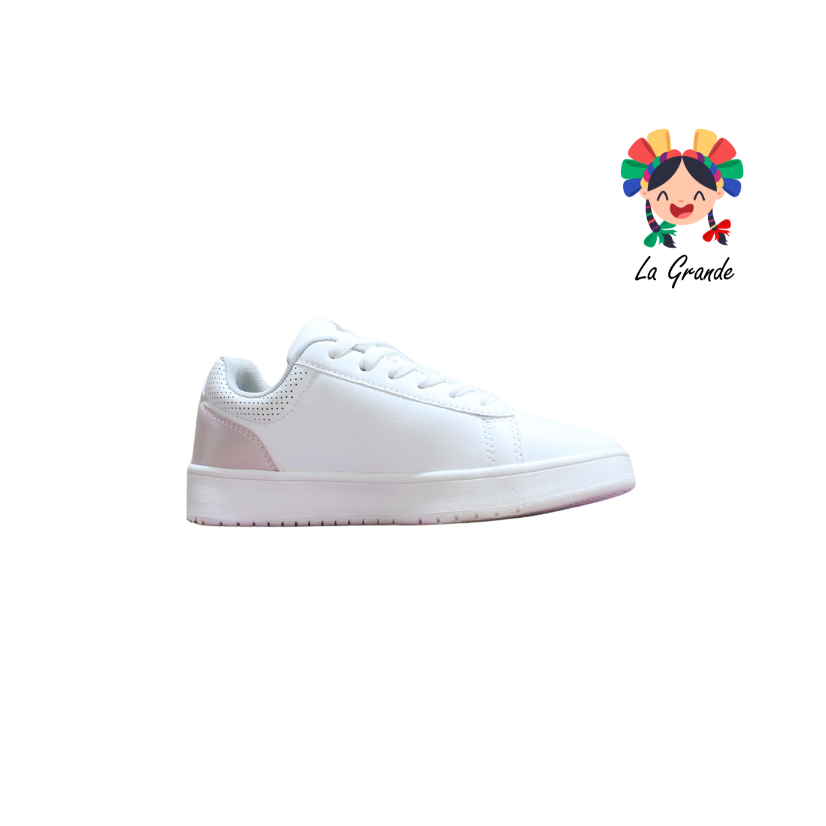 1043038 CHARLY Blanco Rosa Casual para Dama