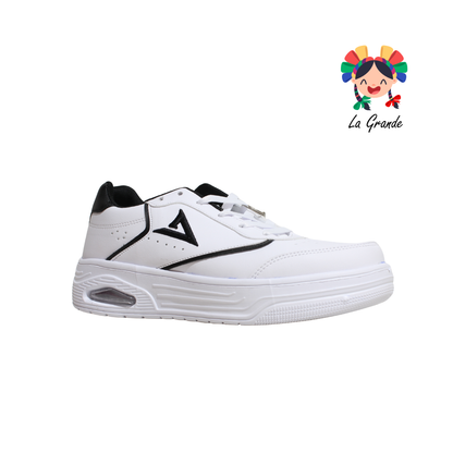 490 VANPI Blanco Negro Tenis Deportivo con Válvula para Caballero