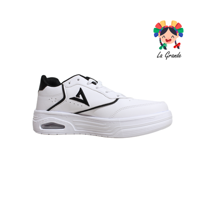 490 VANPI Blanco Negro Tenis Deportivo con Válvula para Caballero