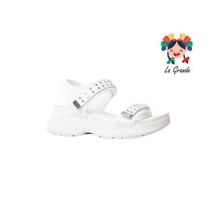 4916 PROKENNEX Blanco Sintético Sandalia Deportiva para Dama
