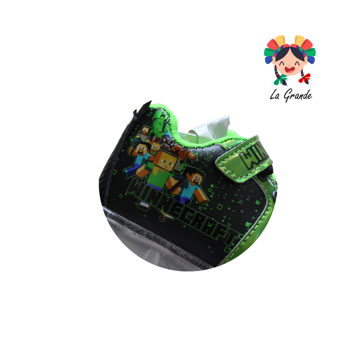 22026 Rojo Arandano Cubos Ngo Vde Neon Tenis Casual Con Luz Led Recargables Para Niño
