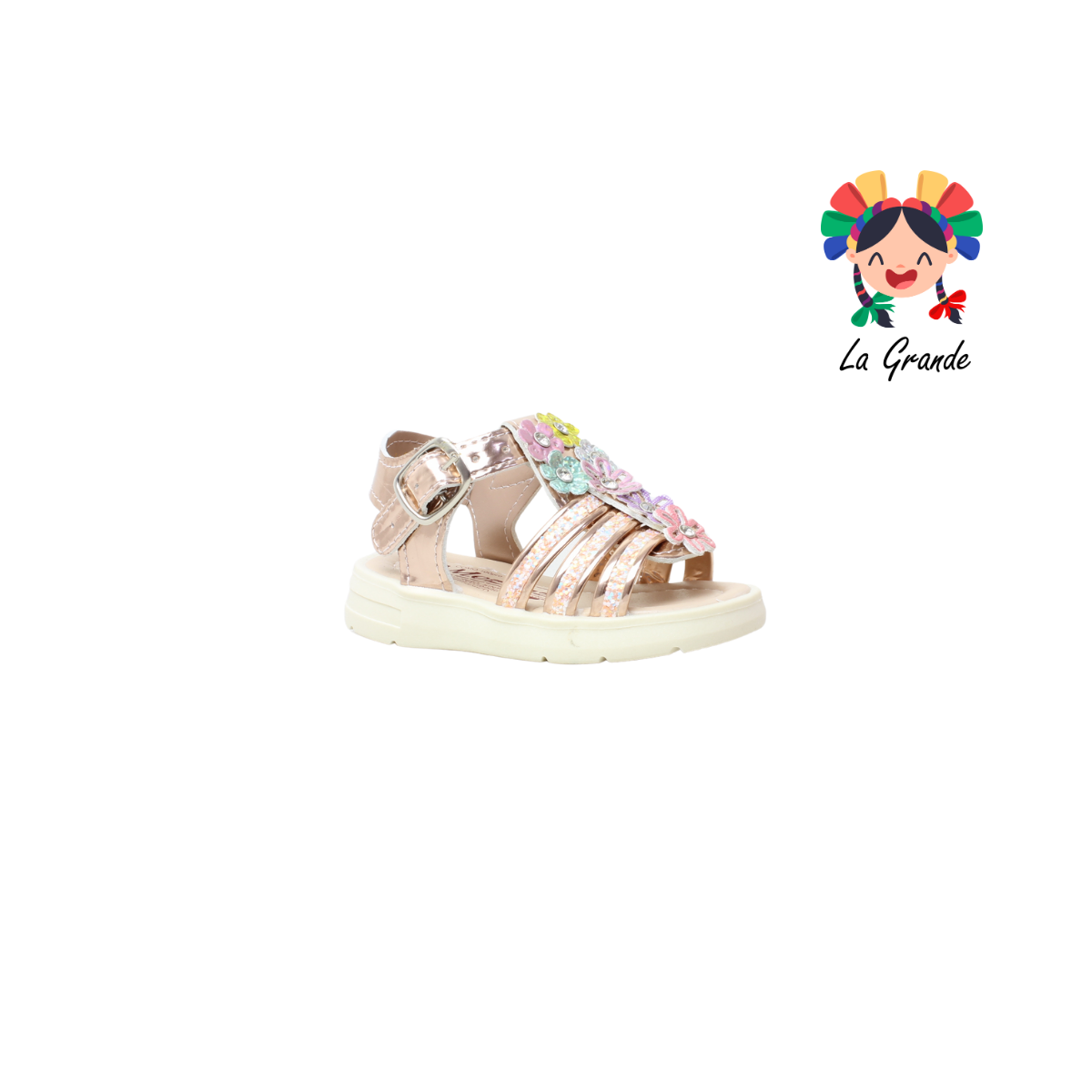 496 MEZITAZ Oro Huarache para Bebé y Niña