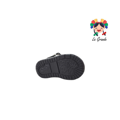 498 WIZZYZ Negro Charol Zapato Escolar para Bebé