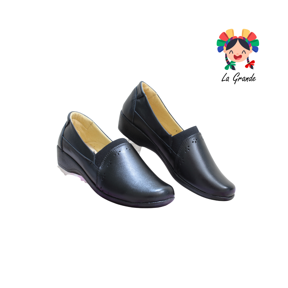 254 HURT Negro Piel Zapato Casual para Dama