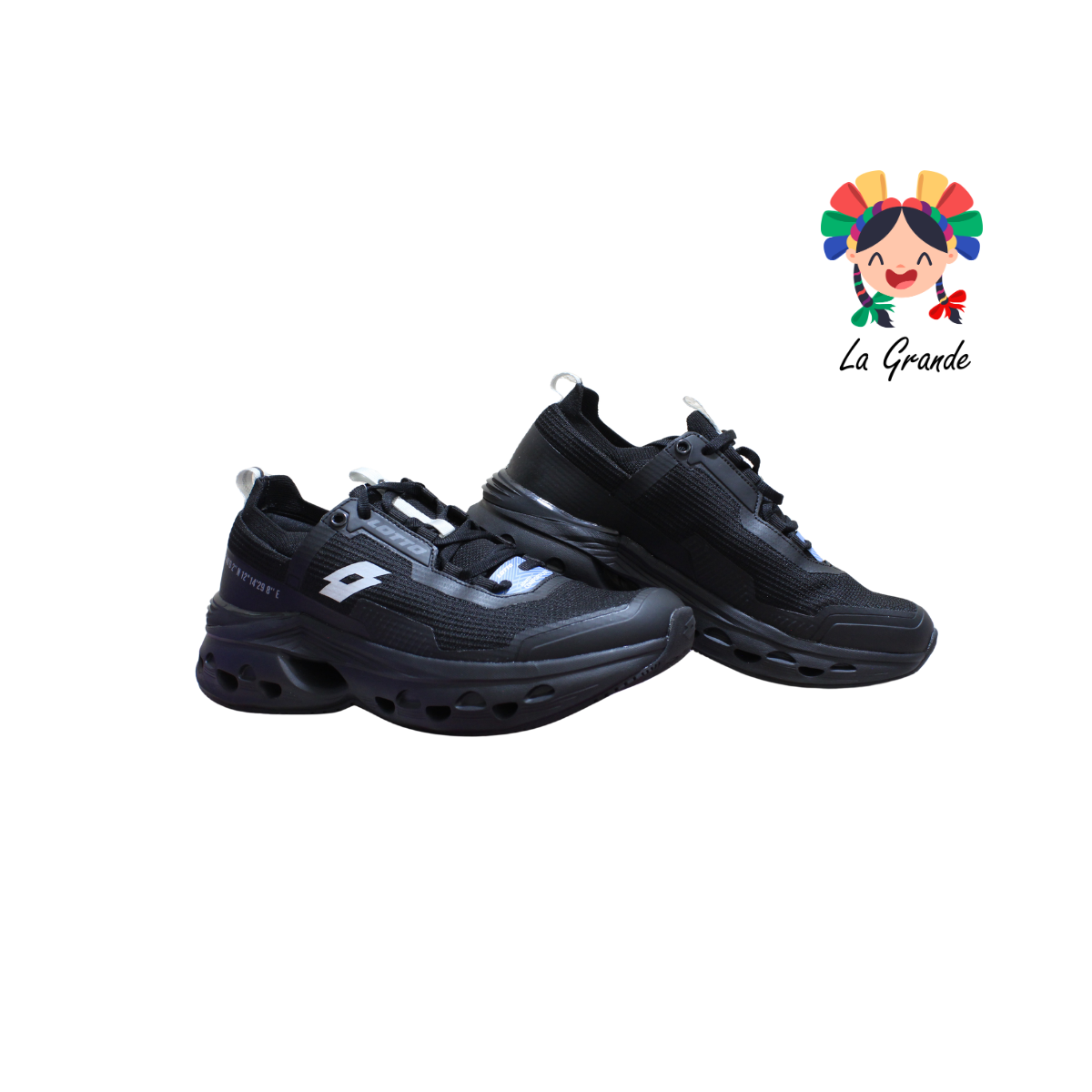 0H552001 LOTTO Negro Tenis Casual para Caballero