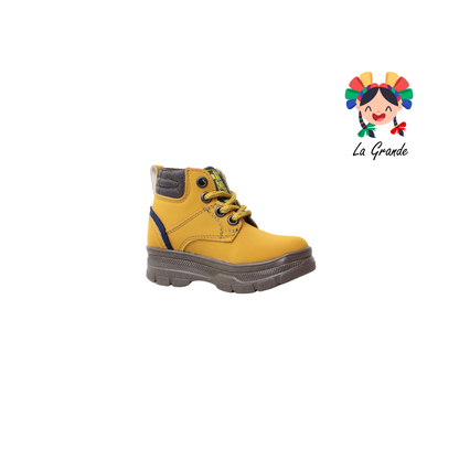 5001 ANDRE LOV Mostaza Buck Bota para Bebé, Niña y Niño